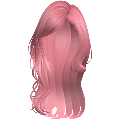 Pink Long Wavy Layered Blowout
