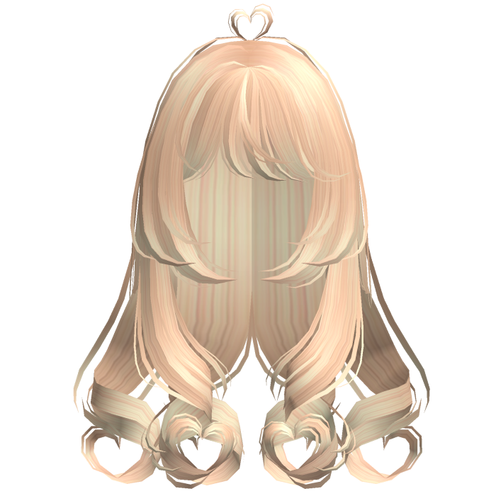 Cute Wispy Long Hearts Hair Blonde