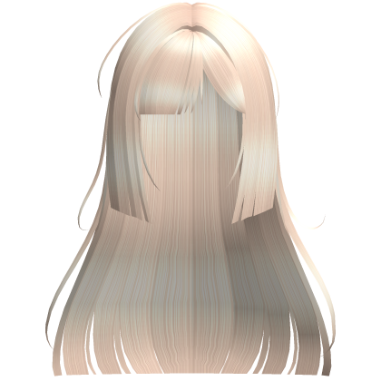 Cute Long Hime Cut Hair Side Bang (Light Blonde) Roblox item