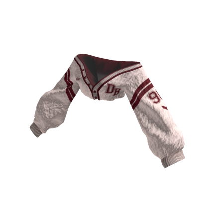 Sporty crop sweater_L_red white thumbnail