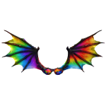 [Code= g1g] Fly Rainbow Demonic Wings🌈