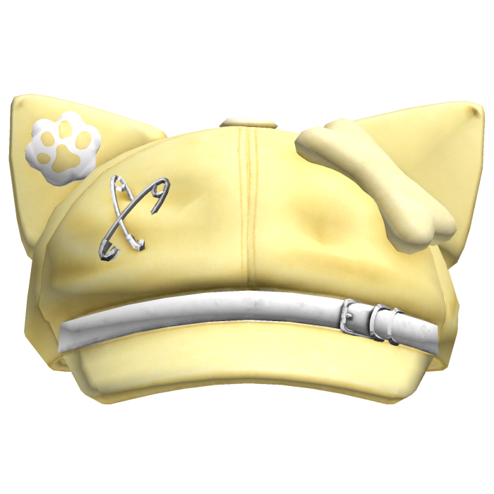 Yellow Kawaii Cat Beret