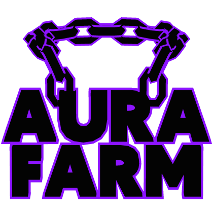 Cartoony Purple Aura Farm Chain Roblox item
