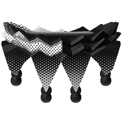2.0 Black n White Jester Collar