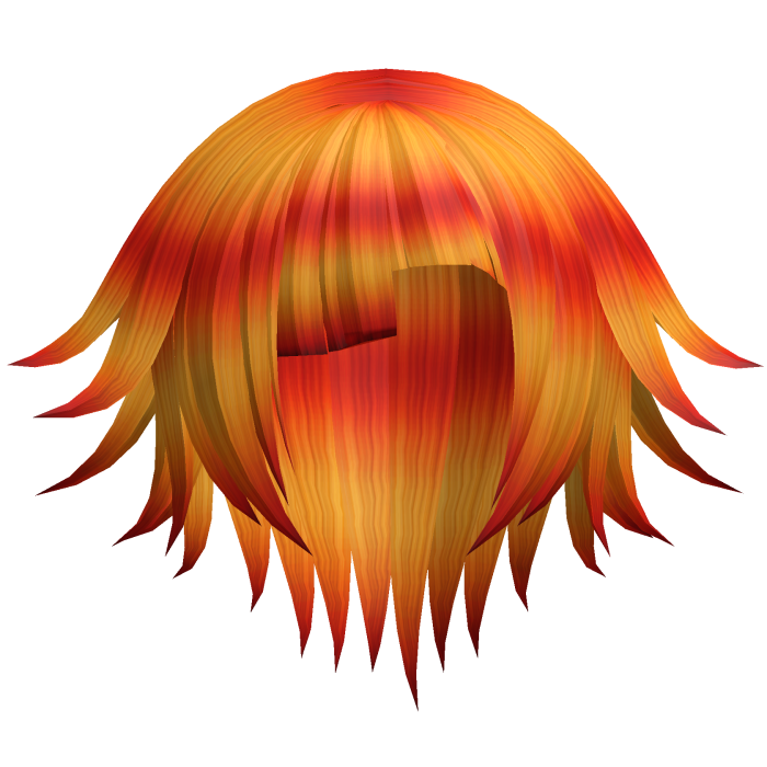 >_0 Fire Orange Long Spiky Kote Kei Emo Hair 5. 