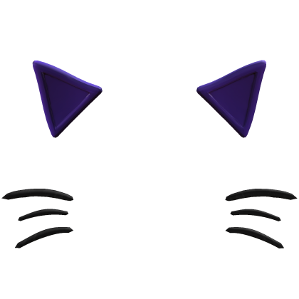 Purple Halloween Kitty Ears Filter 