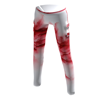White & Red Smoking Pants