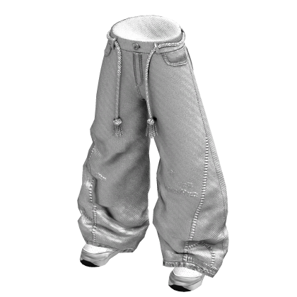 Y2K White Sweatpants