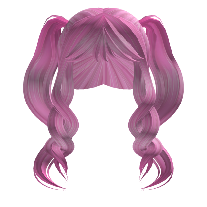 Cute Curled Pigtails w/ Bangs Roblox item