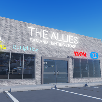 Il negozio di ventilatori e luci degli alleati