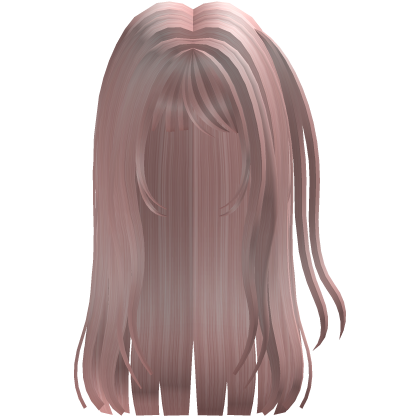 adorable cute sweet hair pigtail (pink)   Roblox item