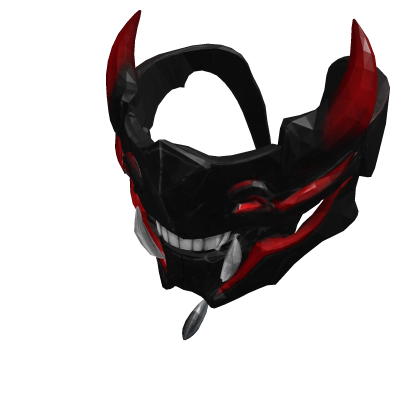 Black and Red Oni Mask Roblox item