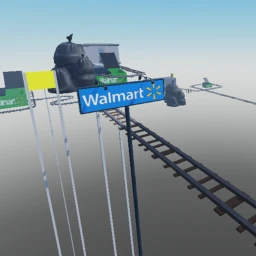 Cart ride into Trash Zone! (WALMART) icon