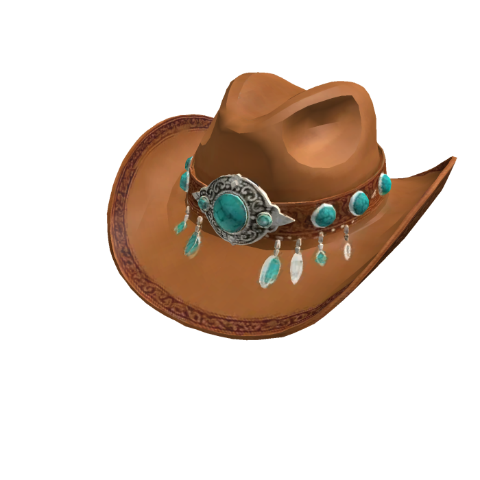Turquoise Western Cowgirl Hat