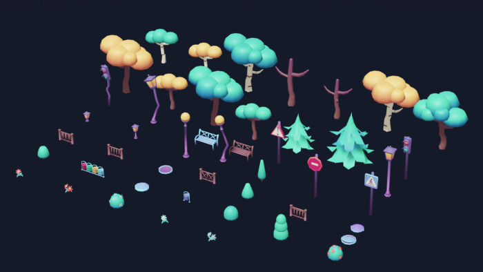 Textured Park Pack preview 1