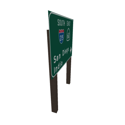 California Freeway Sign 