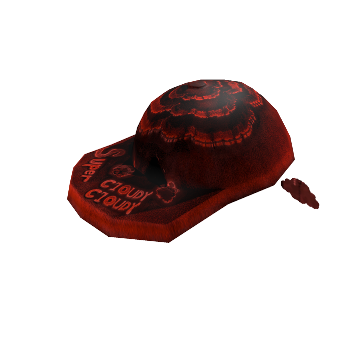 Red Super Cloudy Cloudy Cap