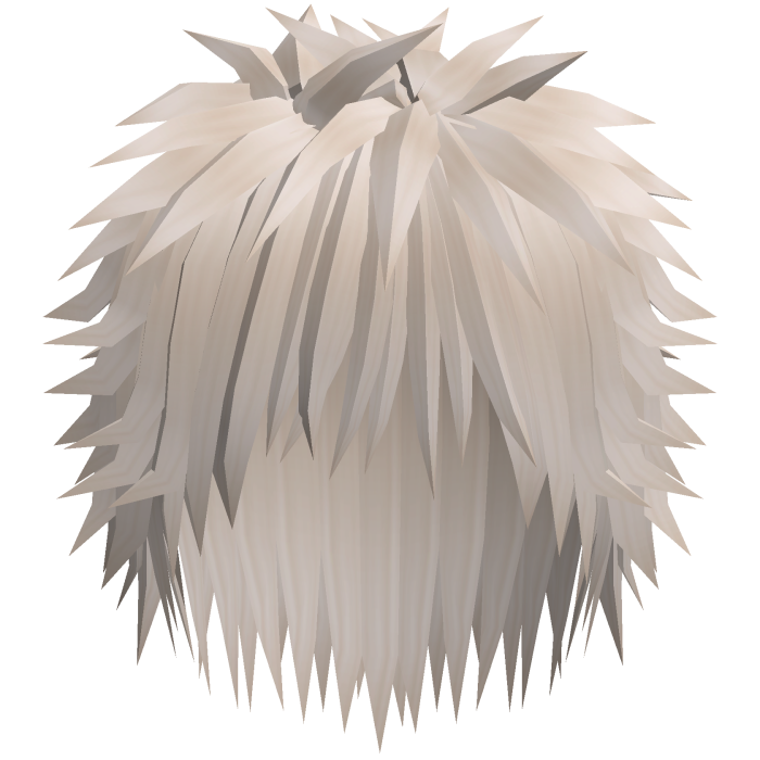 spiky messy emo hair in blonde