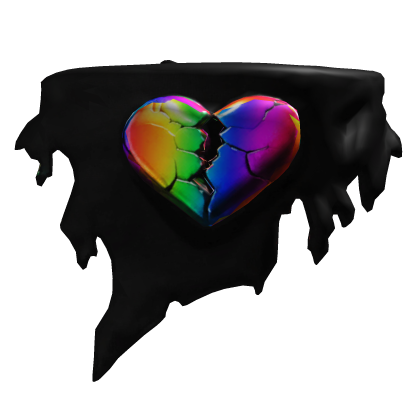 🌈Bandana of Rainbow Broken Heart🌈