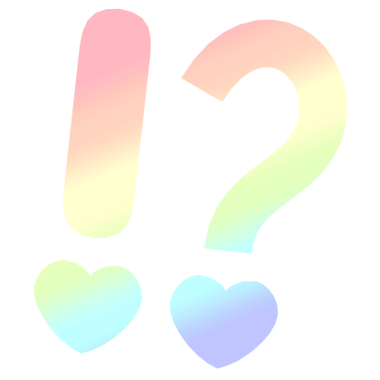 ♡ Cute Glowing Surprised Anime Sticker Rainbow