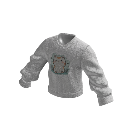 White Sweater Cute Cat