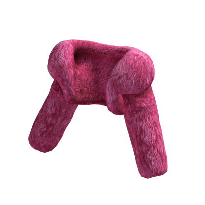 Pink Fur Crop Jacket Roblox catalog item