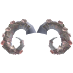 Floral Sheep Horns