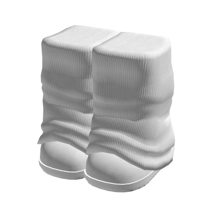 ♡ boots with leg warmers (white) thumbnail
