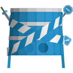 [STREAM LIMITED] Blue Caution Bucket Hat
