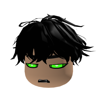 Green Glowing eyed Anime Hair! thumbnail