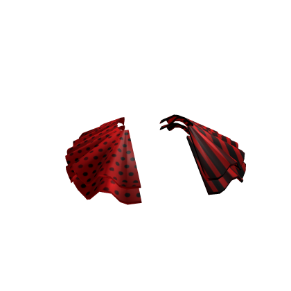 cute red n black polka dot accent skirt ruffles Roblox item