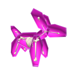 Hot Pink Skeleton Balloon Dog