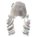 ♡ : Pastel Starry Twin Drill Pigtails Curls
