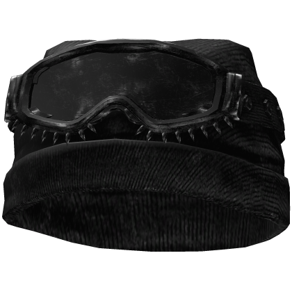 Black Grunge Beanie w/ Ski Goggles Roblox item