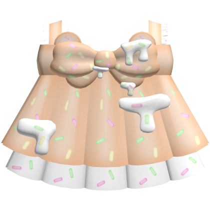 pancake dress with white frosting