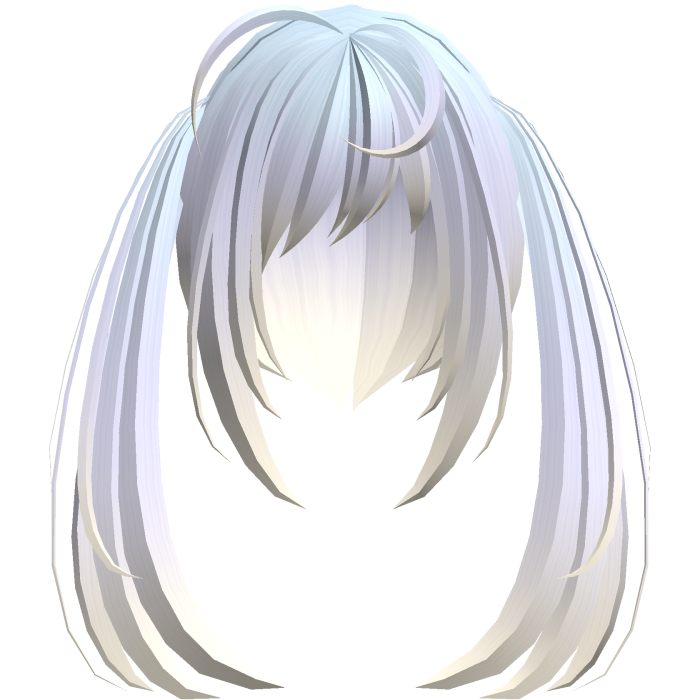 thick messy anime moe pigtails blue purple yellow 