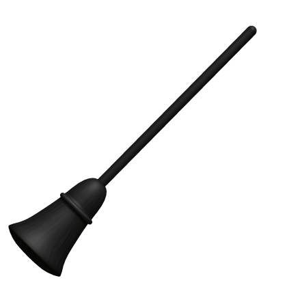 Retro Witch Broom in Black [Rideable]