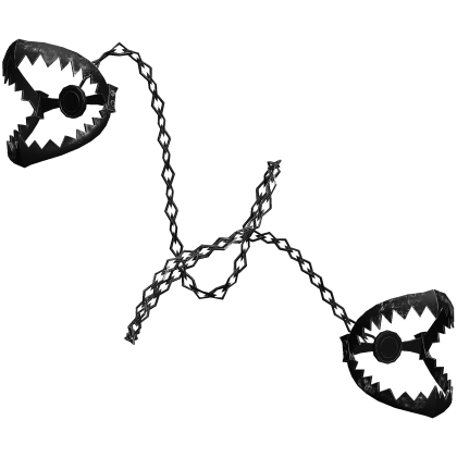 Rusty Scary Floating Body Black Chained Bear Trap Roblox item