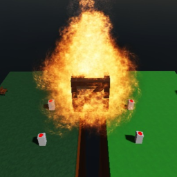 Launch Crates Into A Crevice