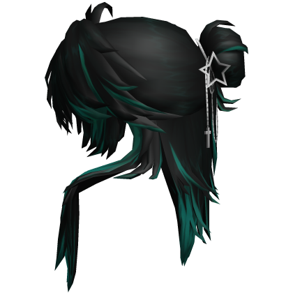 Teal Messy Gothic Wolfcut