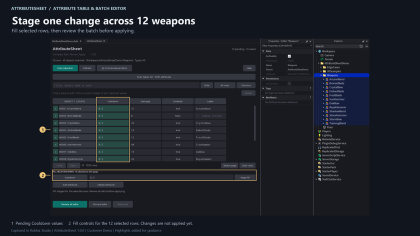 AttributeSheet — Attribute Table & Batch Editor preview 2
