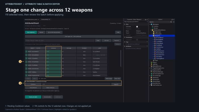 AttributeSheet — Attribute Table & Batch Editor preview 2