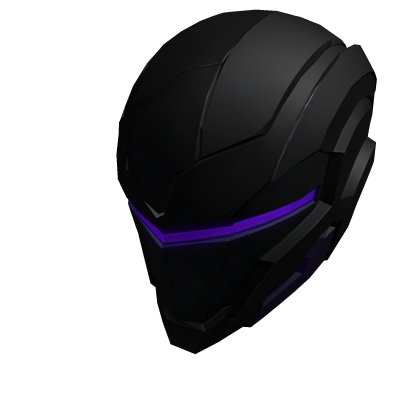 Purple Cyborg Helmet