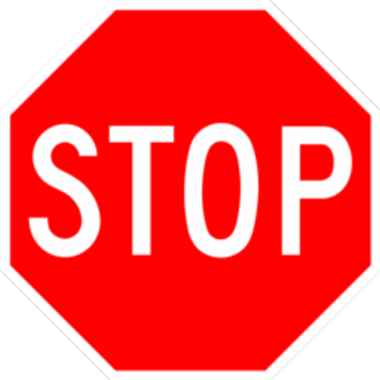Stop sign Roblox decal
