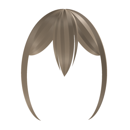 Blonde cute long fluffy straight anime bangs Roblox item