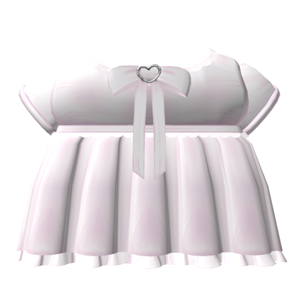 ♡﹕pretty heart bow dress in pink Roblox item