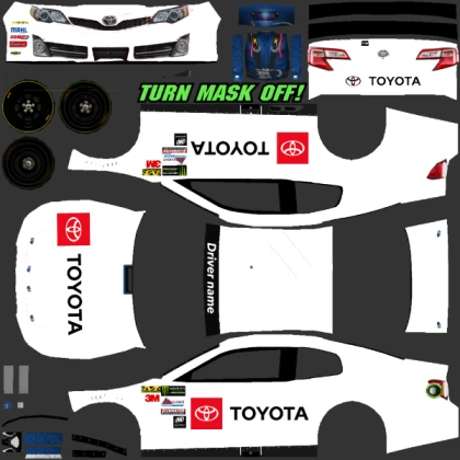 Nascar Toyota 2013 template test