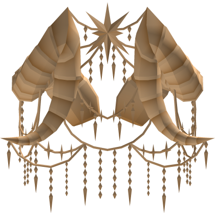 Gold Shining Adorned Star Horns Roblox item