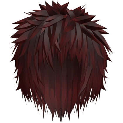 Dark Red Messy Anime Spiky Gothic Emo Boy Hair Roblox item