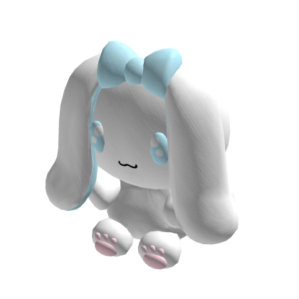 ♡ cute shy bunny plushie white (holdable) thumbnail